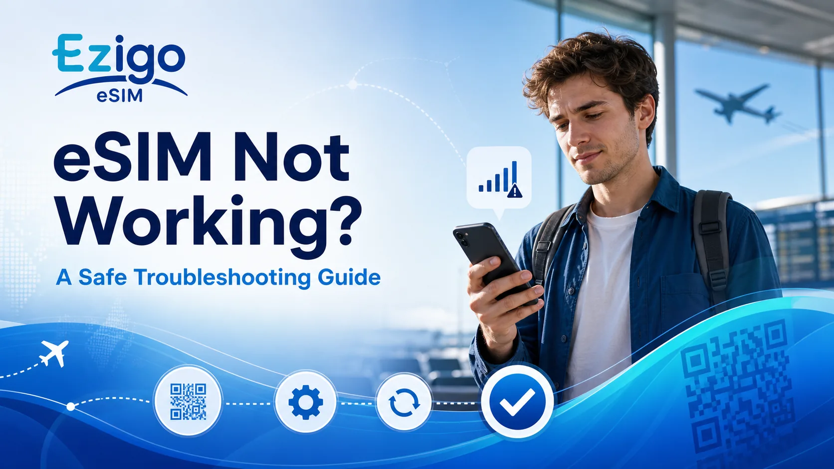 eSIM not working troubleshooting guide for travelers using Ezigo eSIM