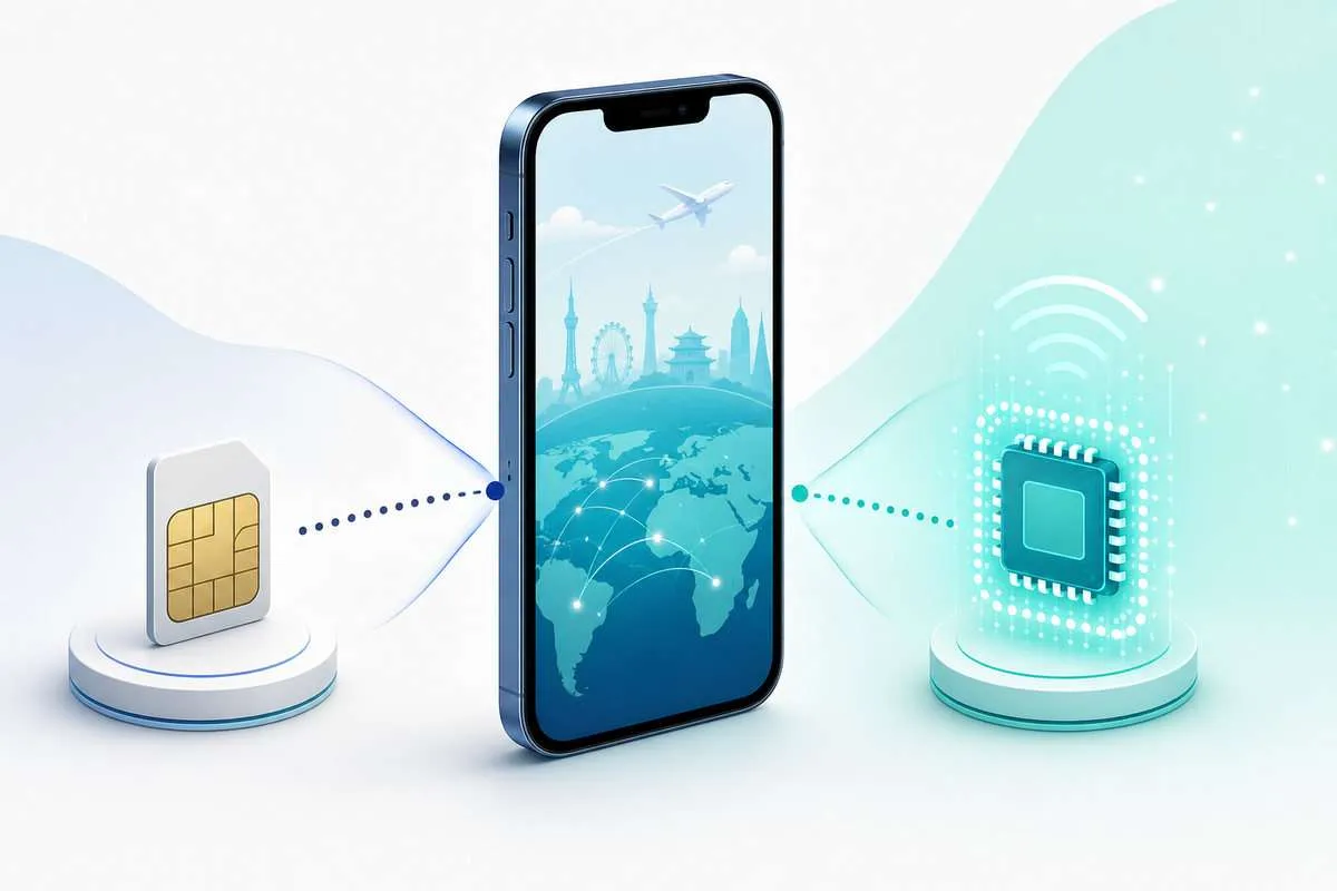 How Dual SIM Works on iPhone 11 iPhone 11 eSIM and nano-SIM Dual SIM setup for calls and travel data