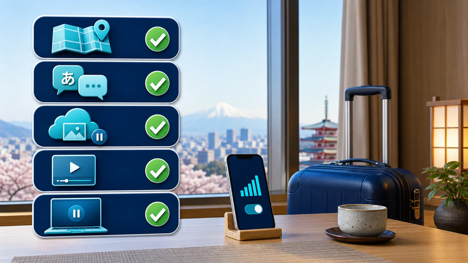 Japan Mobile Data Saving Checklist Offline maps cloud backup streaming and hotspot checklist for saving data in Japan