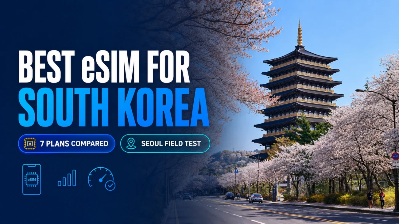 Best eSIM for South Korea comparison with seven plans and Seoul field test