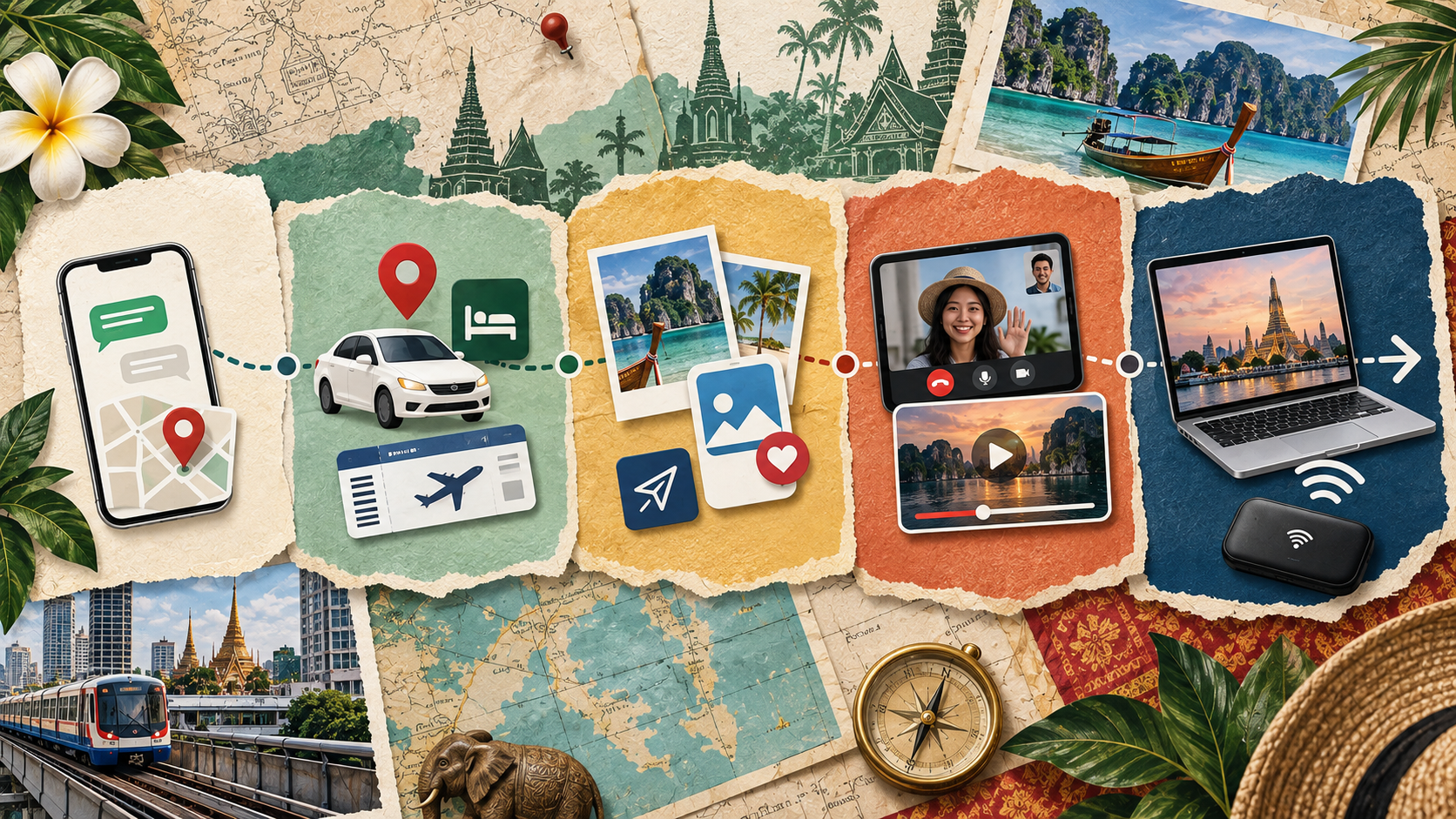 Thailand mobile data use from maps and messaging to video calls and hotspot sharing