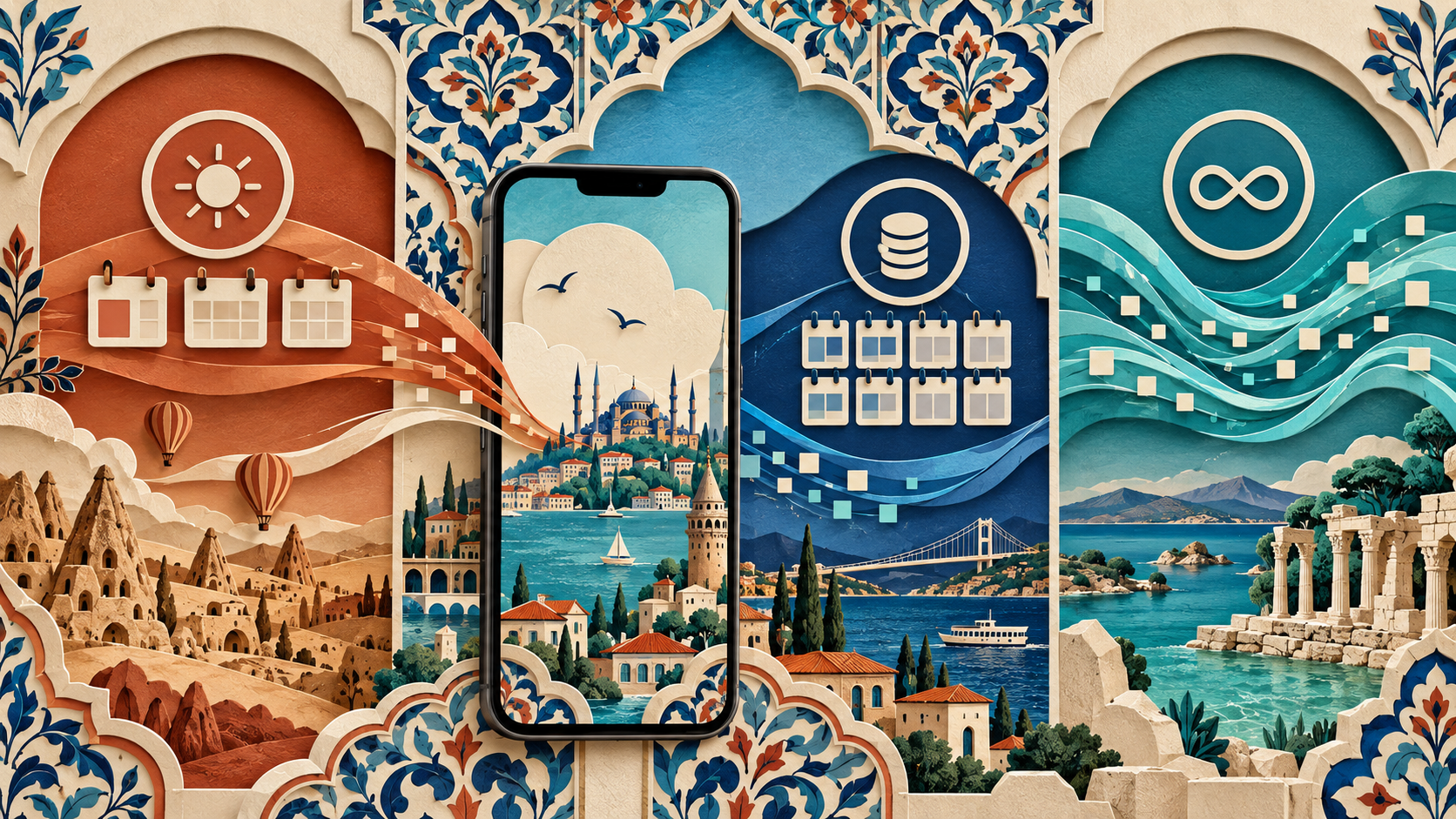 Choose between Standard, daily data and Unlimited Turkey eSIM plans