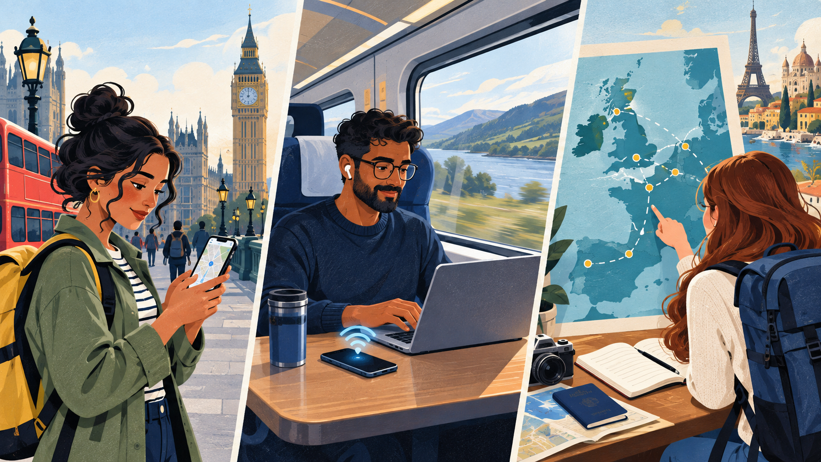 Choose a UK eSIM by Travel Style Best eSIM choices for UK travel, remote work and UK–Europe itineraries