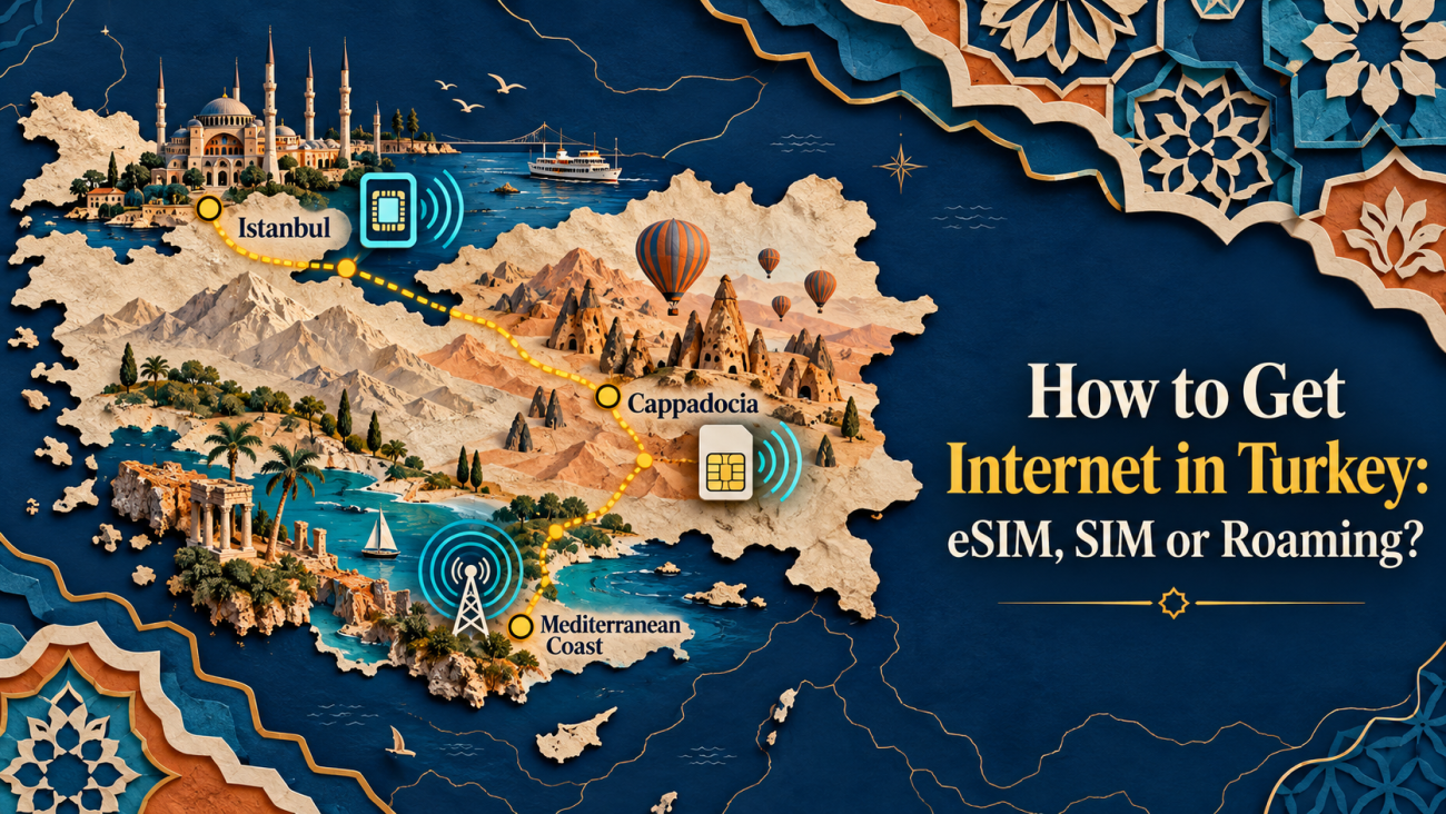 How to get internet in Turkey with a travel eSIM, local SIM or roaming
