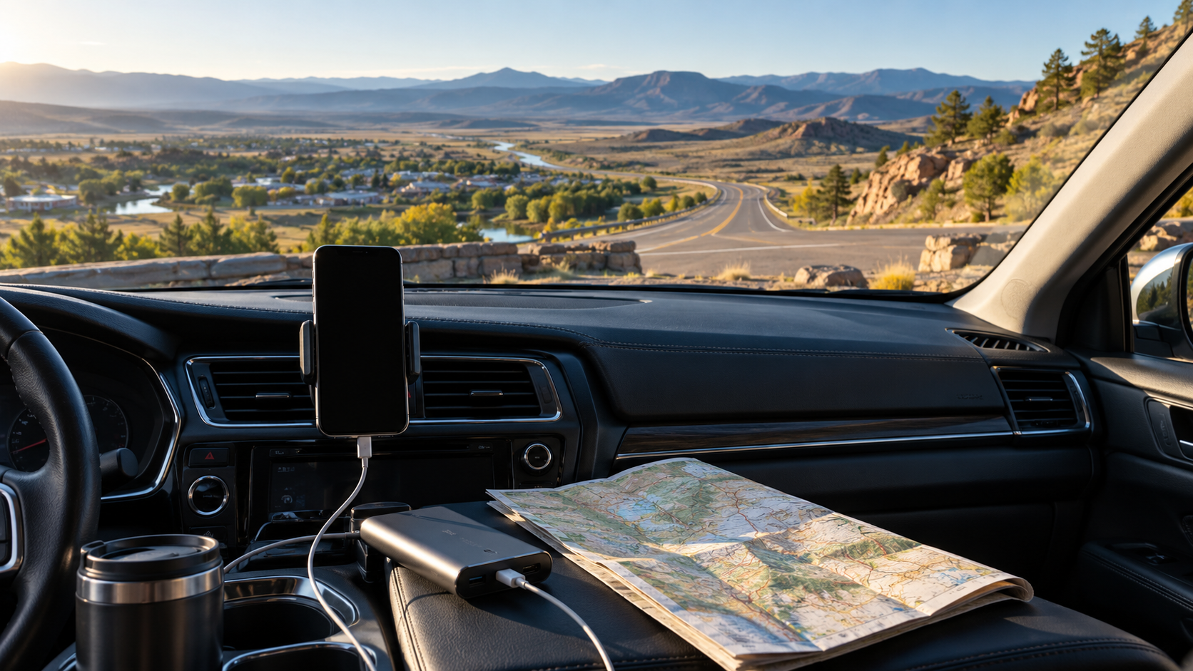 Planning mobile coverage and offline maps for a USA road trip