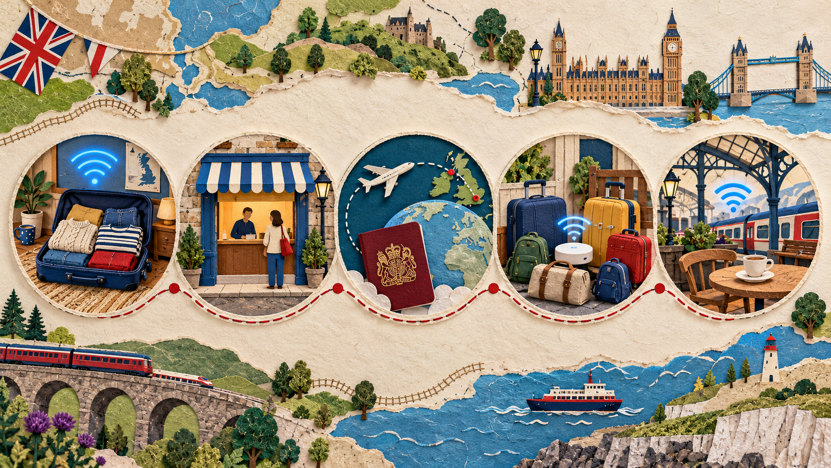 Five Ways to Get Internet in the UK Internet in the UK for tourists using eSIM, prepaid SIM, roaming, Pocket Wi-Fi or public Wi-Fi