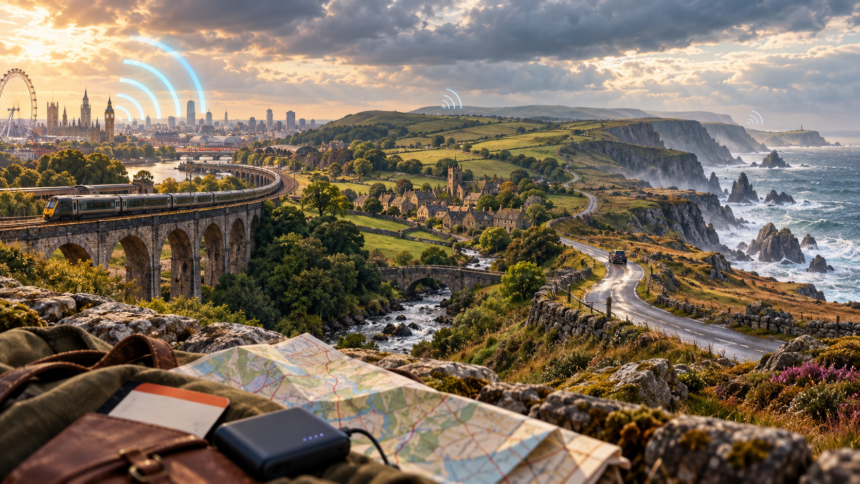 UK Mobile Coverage Beyond London Planning UK mobile data for London, rail journeys, countryside and coastal routes