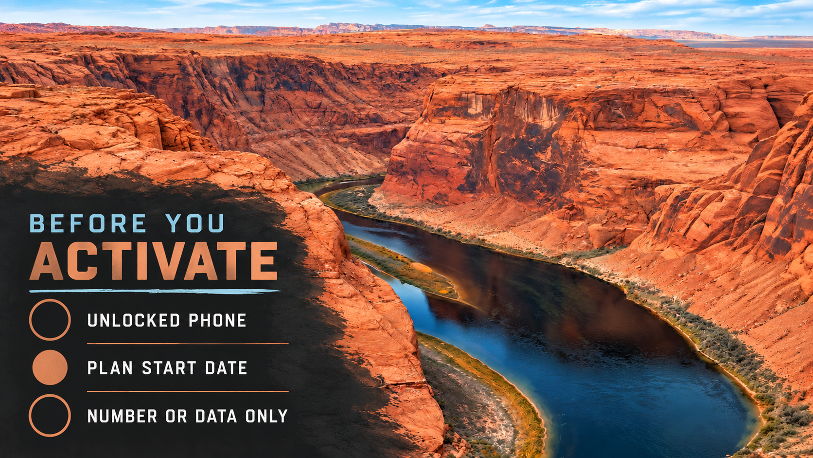 USA arrival checklist for activating a prepaid SIM card
